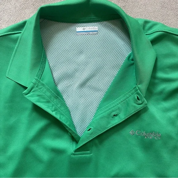 EUC Columbia PFG Men’s XXL Performance Fishing Gear Vented Polo Omni-Shade - Picture 9 of 10